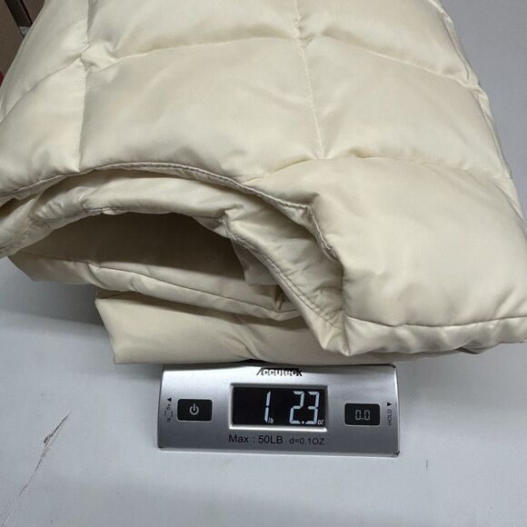 GAP Full Zip Down Puffer Vest Quilted Ivory/Cream Women's M Y2K Skiing Outdoors - Picture 15 of 15